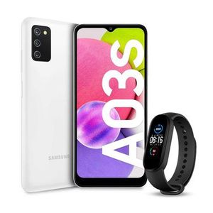 Celular Samsung A03S P8920 | 6.5" 4GB RAM 64GB Memoria Interna Incluye Mi Smart Band 5 Color Blanco