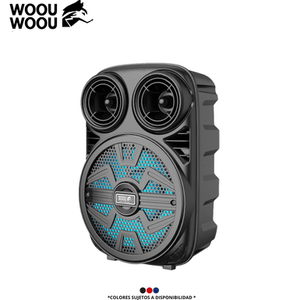 Parlante Activo Recargable Woou Woou RE09-PA01136 P66503 | 5 Watts  Color Negro
