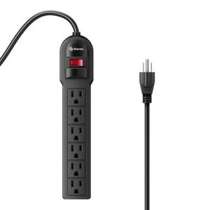 Regleta De 6 Multicontactos Con Protector De Voltaje Steren 905-108 P86396 |