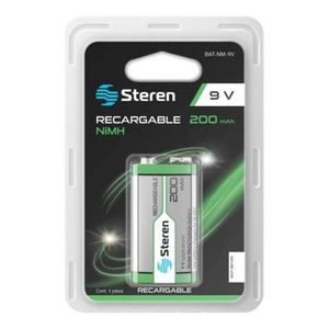 Pila Recargable 9V Steren Bat-Nm-9V P86396 | 200 Mah