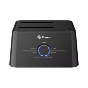 Estación de Copiado de Disco Duro Steren COM-212 P86396 | Hasta 16 TB Color Negro