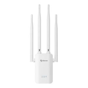 Repetidor de Wifi Steren COM-8100 P86396 |  300 Mbps 4 Antenas Color Blanco