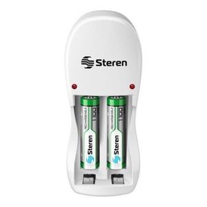 Cargador De Pilas Tipo AA y AAA Steren Crg-005 P86396 | 2 Puestos