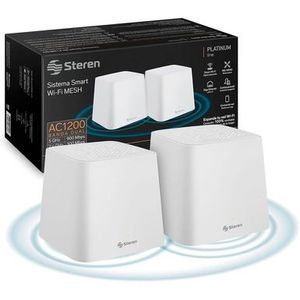 Sistema Wifi Mesh Steren MESH-200 P86396 | Router Y Satélite Color Blanco