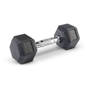 Mancuerna Hexagonal De Caucho Active Life P8820 | 5 Libras Color Negro