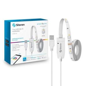 Tira LED RGB Steren SHOME-127 P86396 | Wifi Adhesivo Fácil instalación Color Blanco