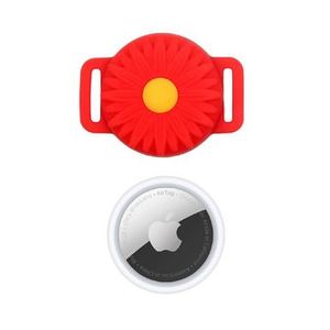 Combo Airtag Rastreador Apple + Llavero Sunflower Apple P8776 | Color Rojo