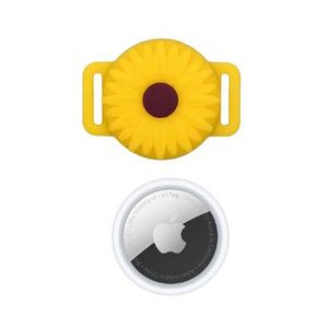 Combo Airtag Rastreador Apple + Llavero Sunflower Apple P8776 | Color Amarillo