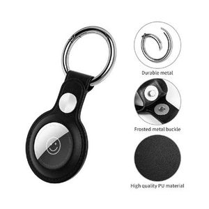 Combo Airtag Rastreador Apple + Llavero Cuero Apple P8776 | Color Negro