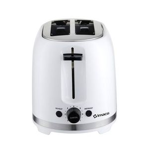 Tostadora Imaco IBT2085 P8777 | 2 Rebanadas Antideslizante Color Blanco