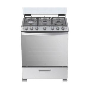 Cocina a Gas Whirlpool LWFR5110S | 6 Quemadores 76 cm Xpert Flamma Color Inox