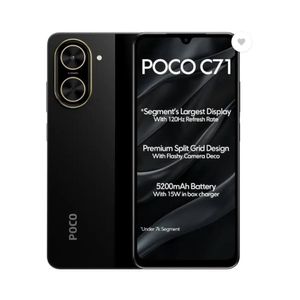 Celular Xiaomi Poco C71 4GB+128GB | Color Negro
