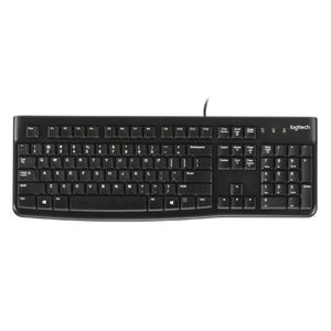 Teclado Alámbrico Logitech K120 P8748 | Diseño Resistente a Salpicaduras Color Negro