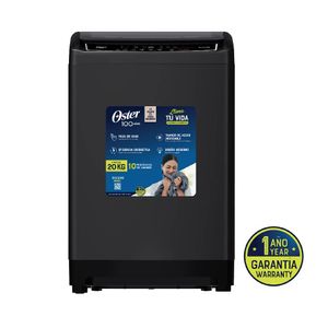 Lavadora Automática Oster OS-WSMD20WBSI P8799 | Carga Superior 20 Kg Color Negro