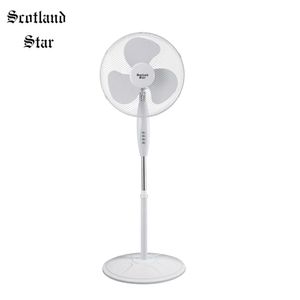 Ventilador Pedestal Scotland Star SS-VE84 P66503 | 3 Velocidades Color Blanco